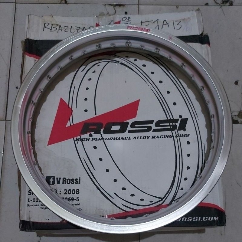 velg rossi 215 ring 17 silver U shape velg 215 ring 17