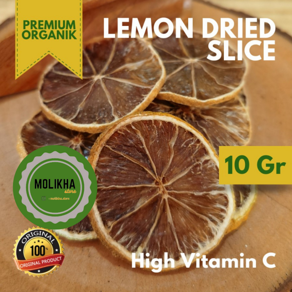 

Dried Lemon Slice Organic Premium 10gr Lemon Kering Iris Murni