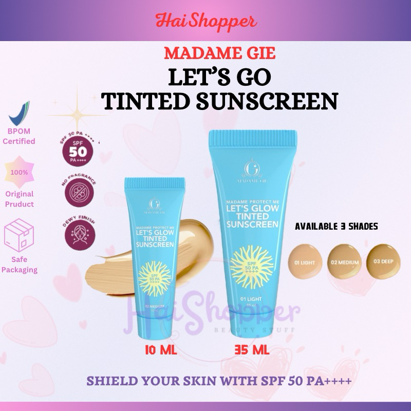 MADAME GIE MADAME PROTECT ME LET’S GO TINTED SUNSCREEN SPF 50 PA++++ - SUNSCREEN MADAME GIE | SKINCA