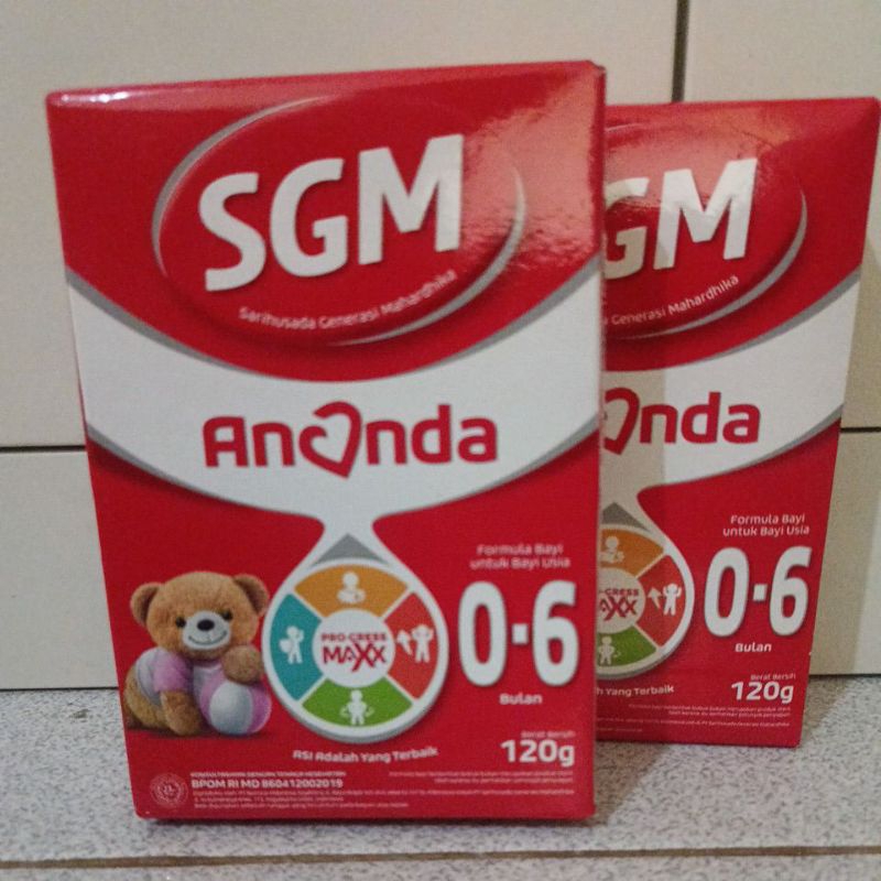 

Susu SGM, SGM Ananda 0-6 bulan, 120 gr