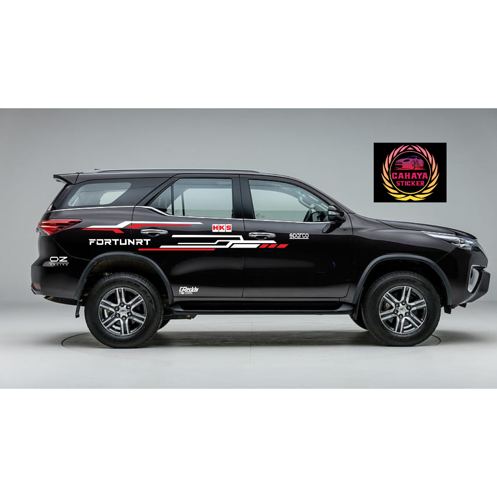 sticker mobil toyota fortuner sticker lis mobil toyota fortuner stiker mobil innova, xpander, sigra