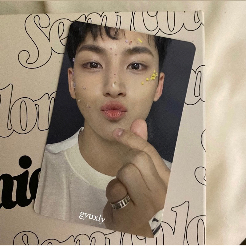 photocard mingyu flfl fallin flower seventeen lim a