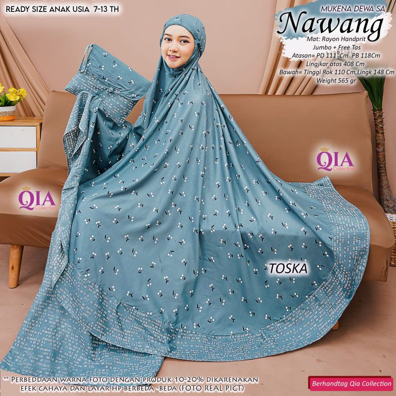 Mukena Dewasa Jihan & Azzulfah Jumbo Original by Qia / Mukena Dewasa Premium