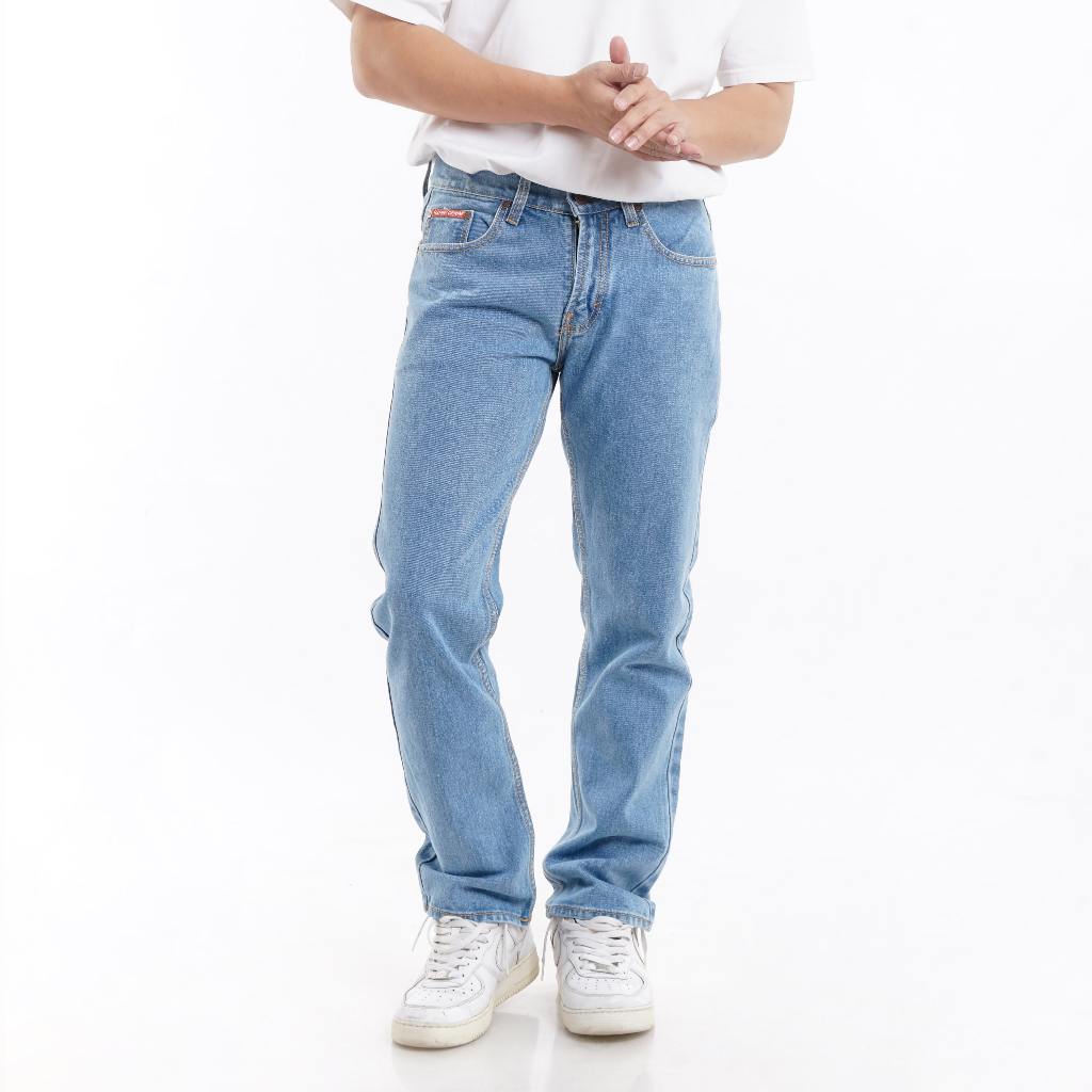 Rafen Celana Panjang Jeans Basic Straight Pria Original
