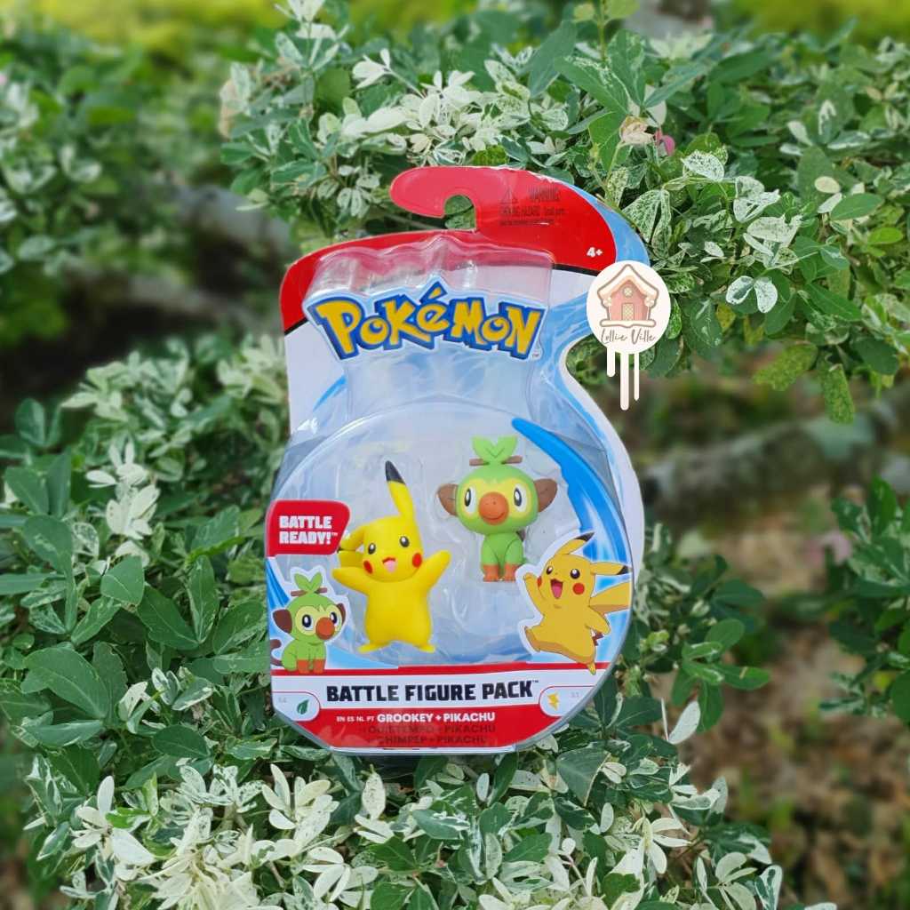 Pokemon Sword and Shield Battle Figure - Pikachu and Grookey 2pk
