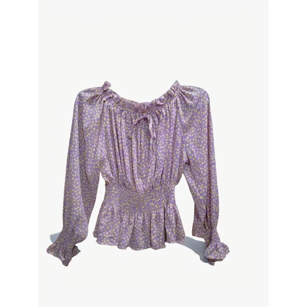 ATASAN WANITA MOTIF BUNGA | CROPE VINTAGE WANITA KOREA