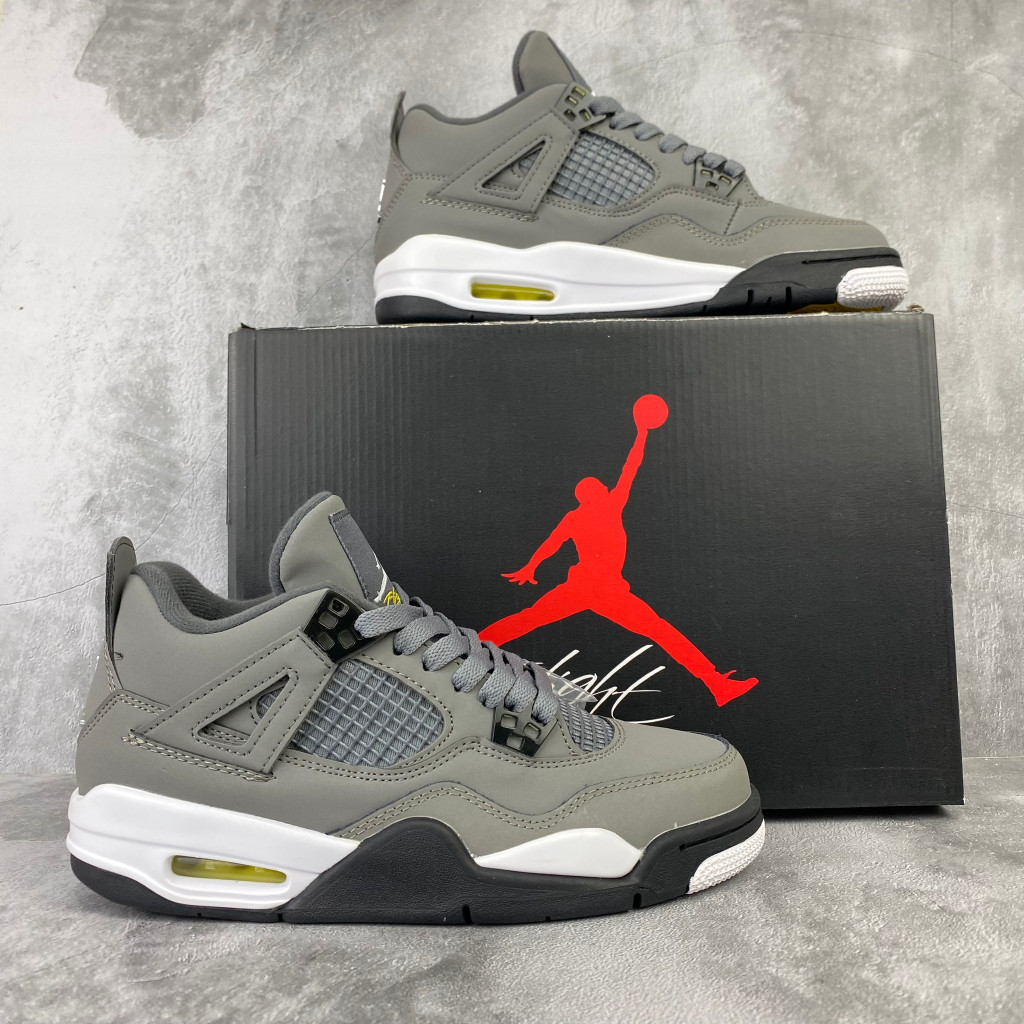 Sepau Olahraga Pria Air Jordan 4 Retro Cool Grey Made In Vietnam