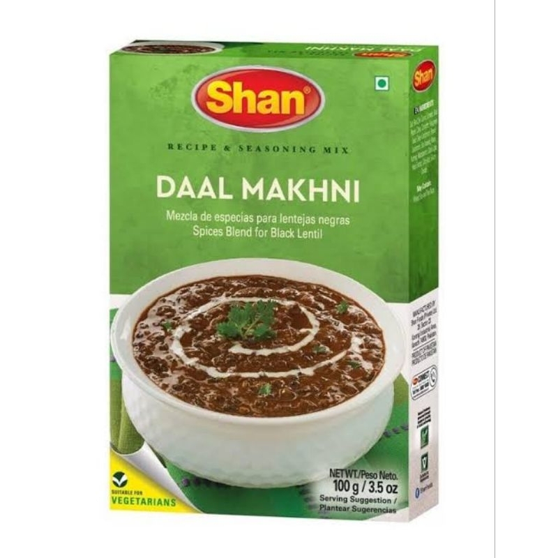 

Shan Daal Makhni Spice Blend Black Lentil Bumbu Kacang Dal India 100gram