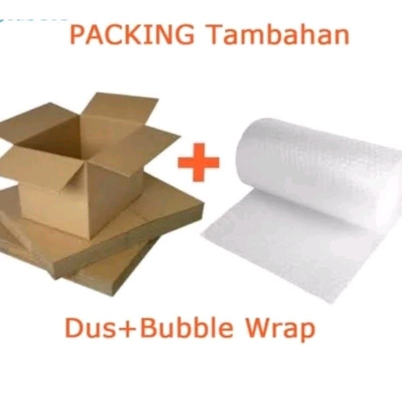 

Buble wrap dan dus untuk packing tambahan