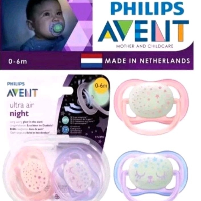 PHILIPS AVENT KOMPENG ULTRA AIR NIGHT 0 - 6 M / 6 - 18 M KOMPENG PHILIPS AVENT GLOW IN THE DARK