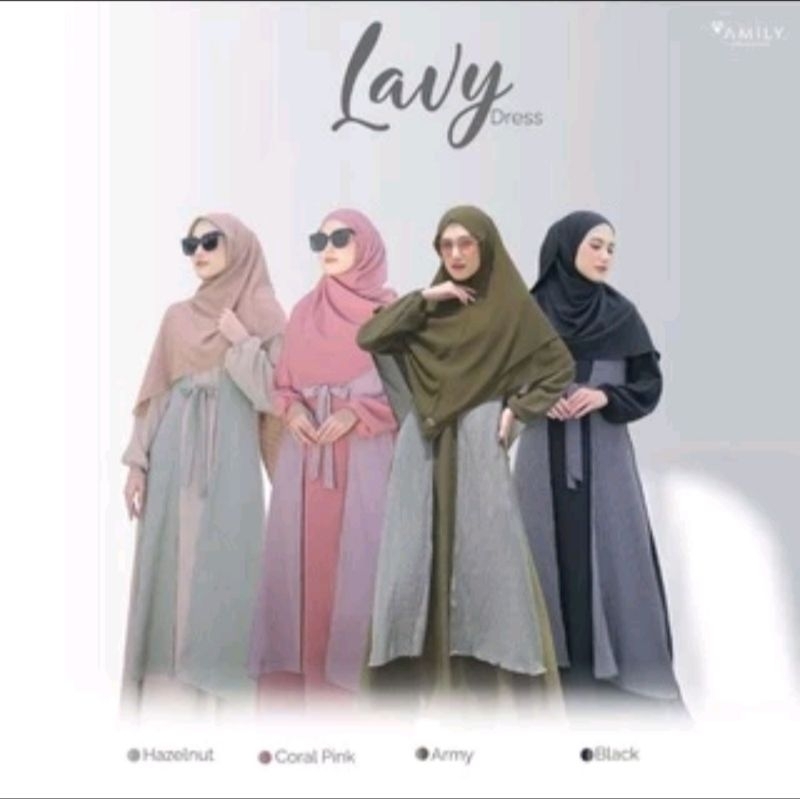 Preloved AMILY hijab LAVY DRESS | gamis muslim hijab | ied series | raya collection