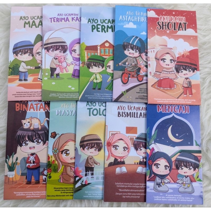 

Amplop Lebaran Kartun Islami Isi 10pcs