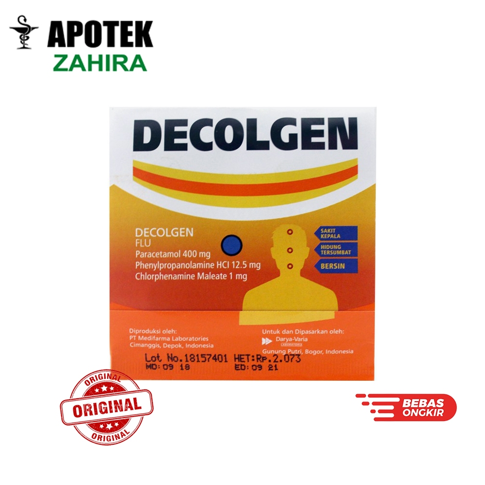 Decolgen 4 Tablet - Obat Batuk & Flu