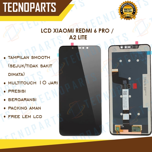 GROSIR LCD XIAOMI REDMI 6 PRO / A2 LITE ORIGINAL 100% FULLSET TOUCHCREEN