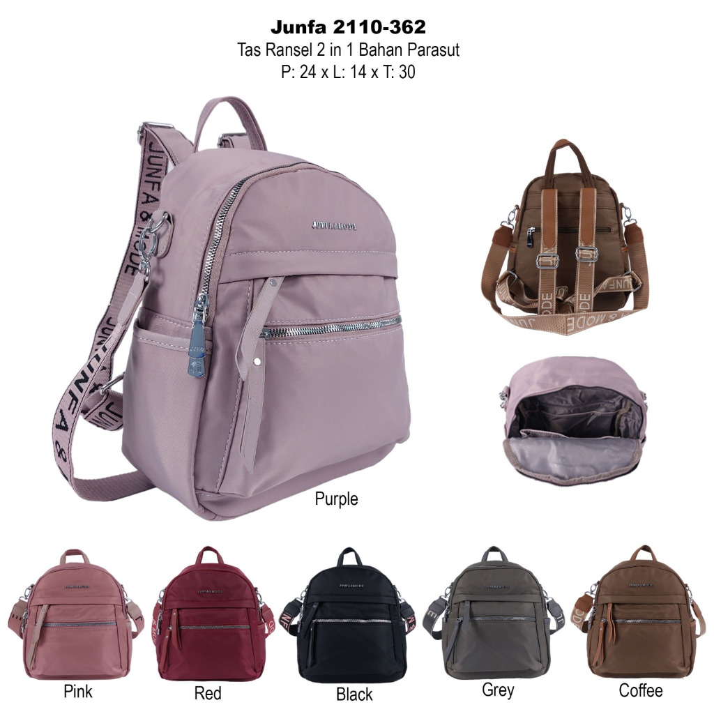 READY TAS KERJA WANITA 2IN1 TAS RANSEL JUNFA #JF 2110-362