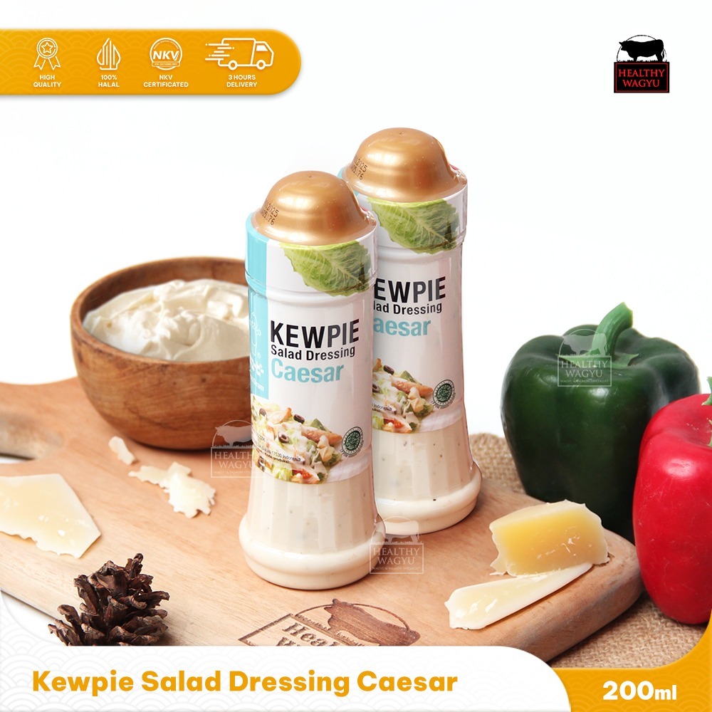 

Kewpie Caesar Salad Dressing Saus Sayur Buah 200ml Healthy Wagyu