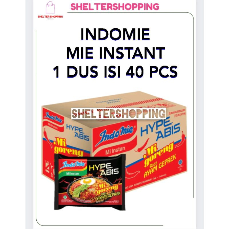 

(KARGO) INDOMIE Goreng Geprek Hypeabis 1 Dus isi 40 Pcs