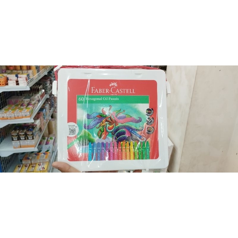 

CRAYON OIL PASTEL Faber-Castell 60 WARNA DENGAN TAS/ CRAYON MINYAK Faber-Castell