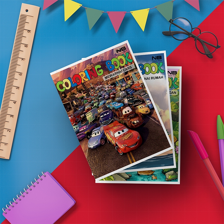 

Buku Mewarnai Anak TK PAUD Buku Gambar MCQUEEN