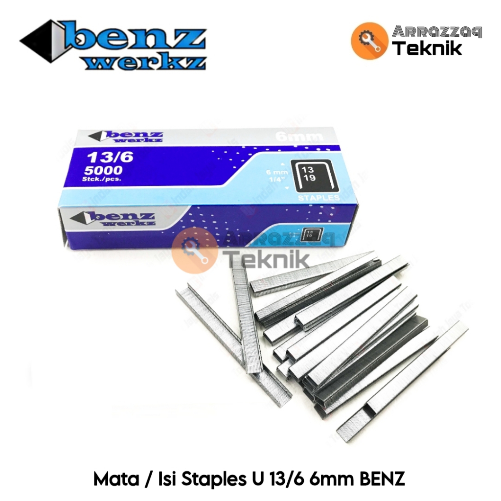 

BENZ Isi Mata Staples 13/6 - Isi Staples Tembak 6mm - Gun Tacker 6 mm
