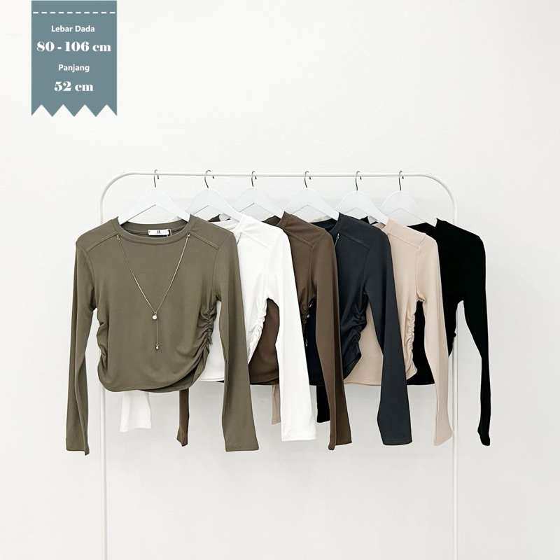 knit rajut imfort,knit croptop,knit import,DLF bahan kaos import premium + kalung