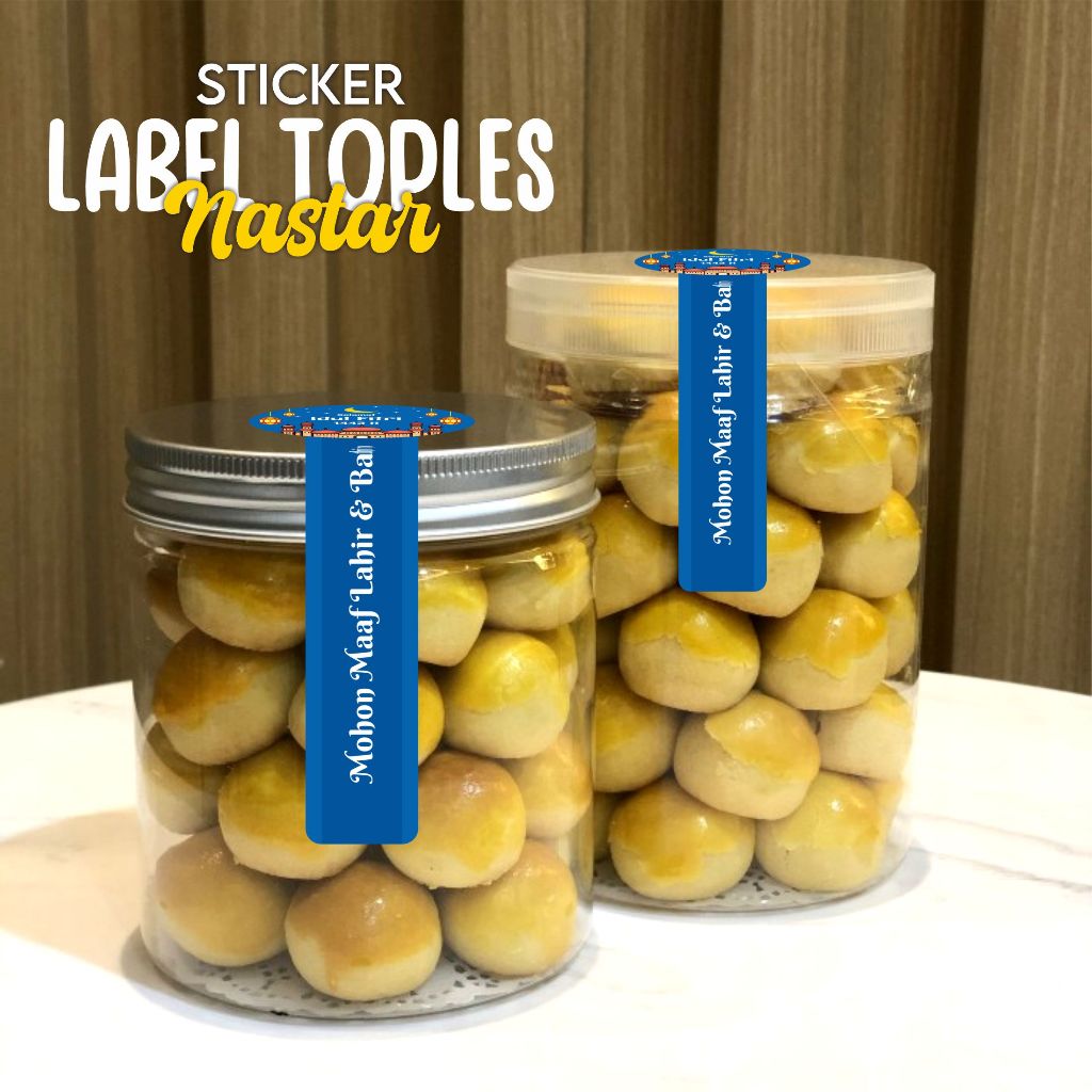 STICKER LABEL KUE KERING STICKER LABEL TOPLES NASTAR