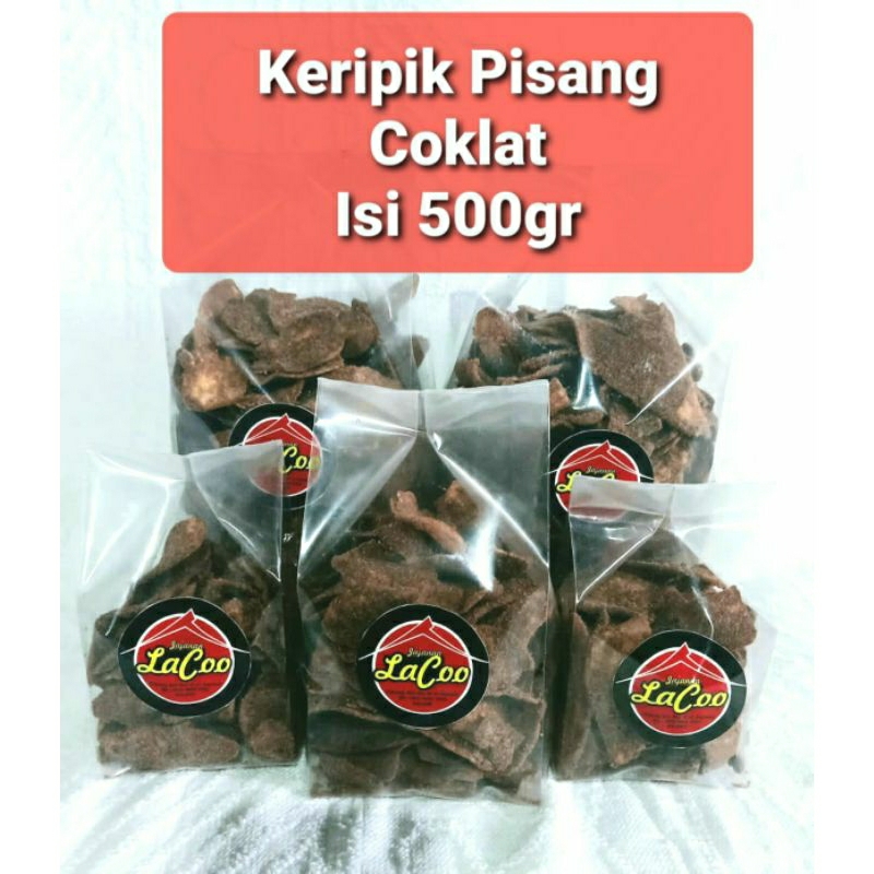 

Snack Lebaran / Keripik pisang coklat irisan lebar isi 500gr