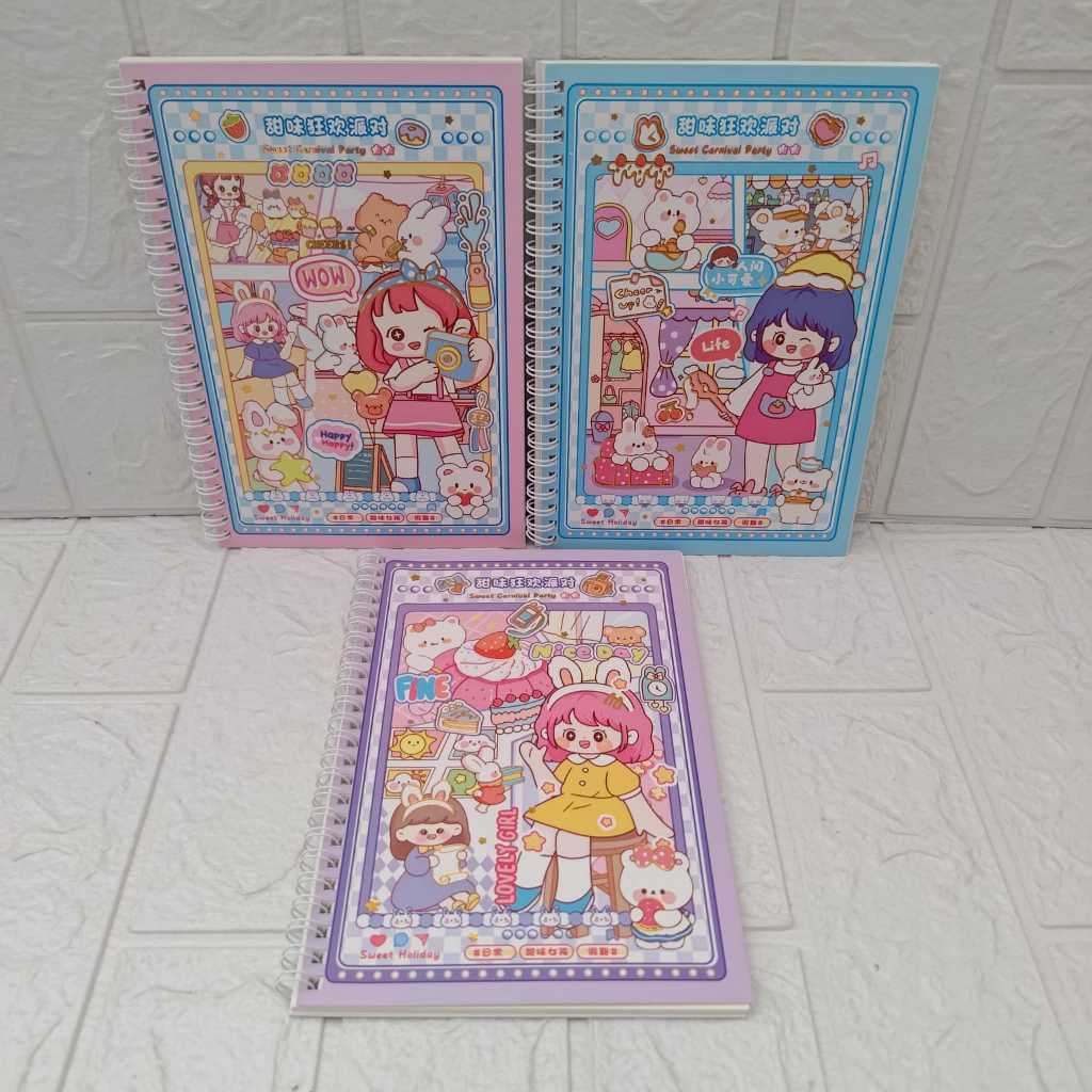 

Note Book Ring A5 / Buku Diary A5 / Buku Spiral A5