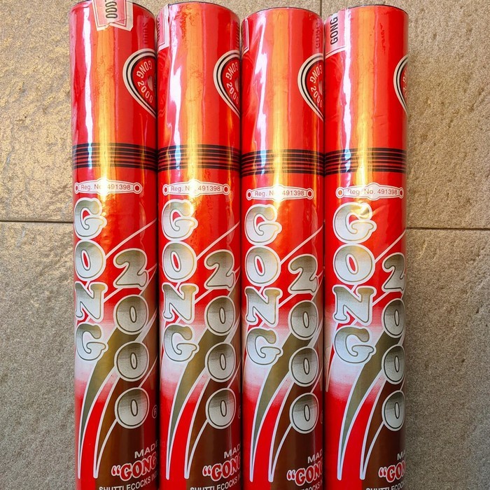 SHUTTLECOCK GONG 2000 MERAH / KOK BADMINTON GONG MERAH