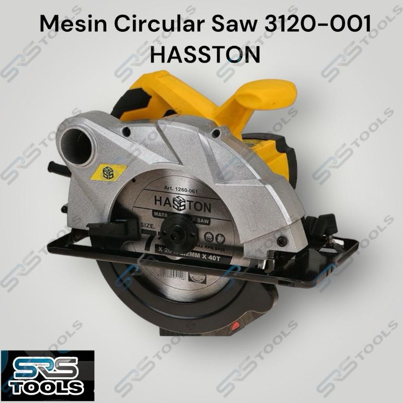 HASSTON 3120-001 Mesin Circular Saw 7 Inch Gergaji Potong Belah Kayu Sirkel Listrik 7”