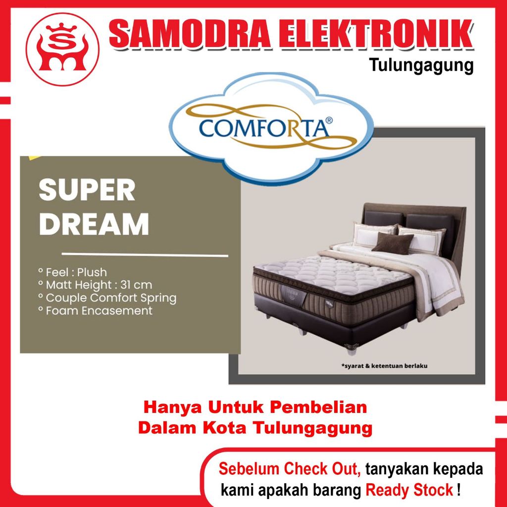 Springbed COMFORTA Super Dream Uk 160x200