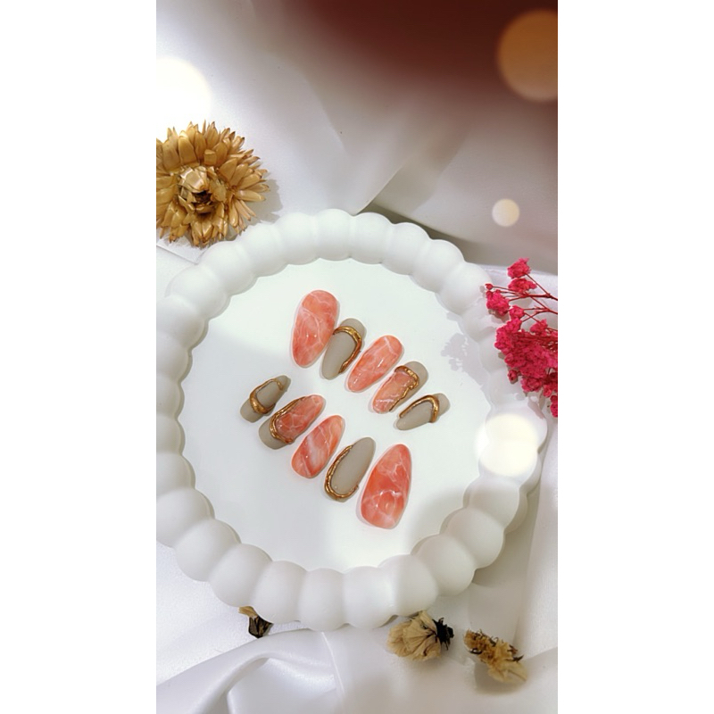 Elegant Soft Pink | Gel Nail Bandung | Nail Art Bandung | Wedding Nail Art | Engagement Nail