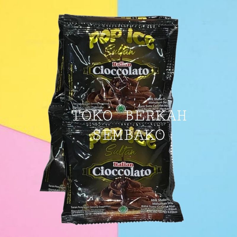 

(RENCENG) Pop Ice SULTAN Rasa CIOCCOLATO Isi 10pcs