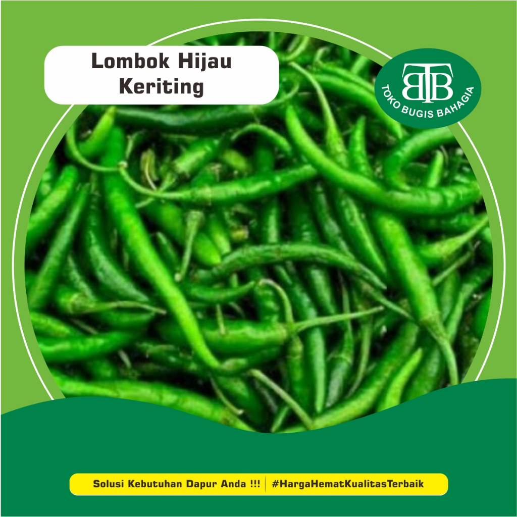 

Lombok/Cabe Hijau Keriting, Murah Makassar