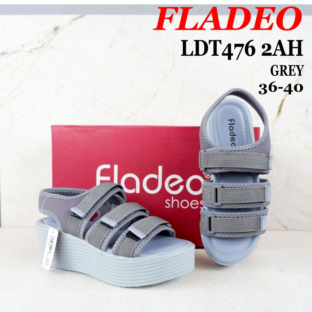 Sandal Wedges FLADEO - LDT 476 - size 36-40 - sepatu sandal wanita - sandal casual