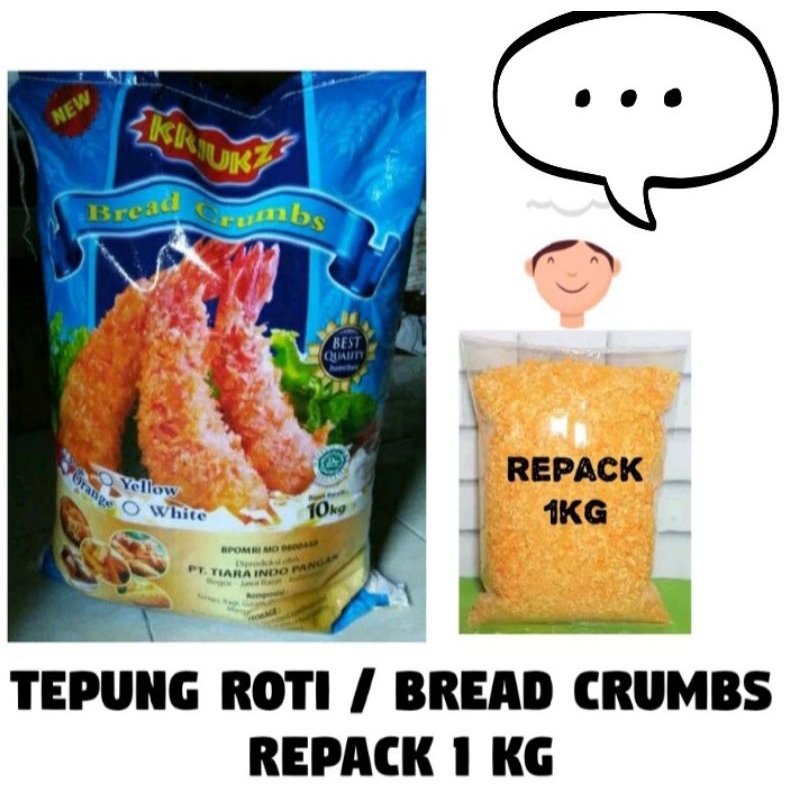 

Tepung panir/ Tepung roti /Breadcrumbs repack 1kg