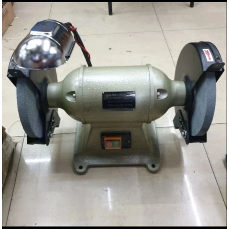 Mesin Gerinda Duduk Lampu 10" 380V Bench grinder 250mm OPT