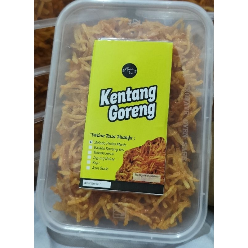 

kentang goreng mustopa pedas manis