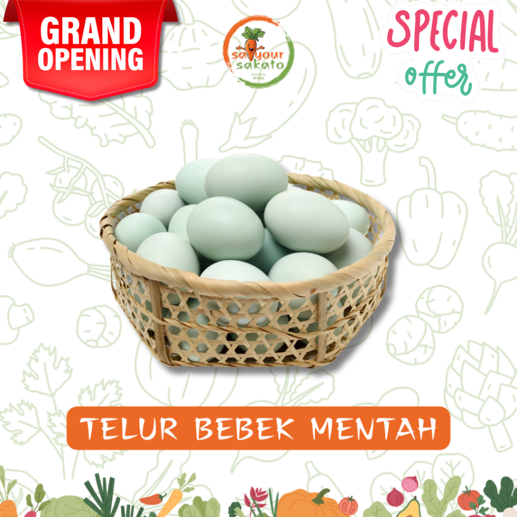 

Telur Bebek Mentah Saiyour Sakato