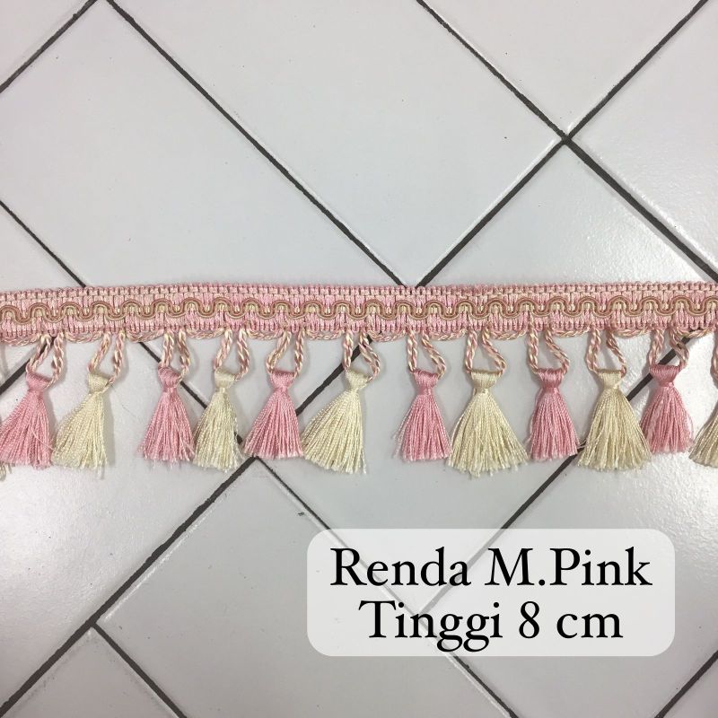 Renda Gorden/ Renda Meteran Termurah/ Renda Pink