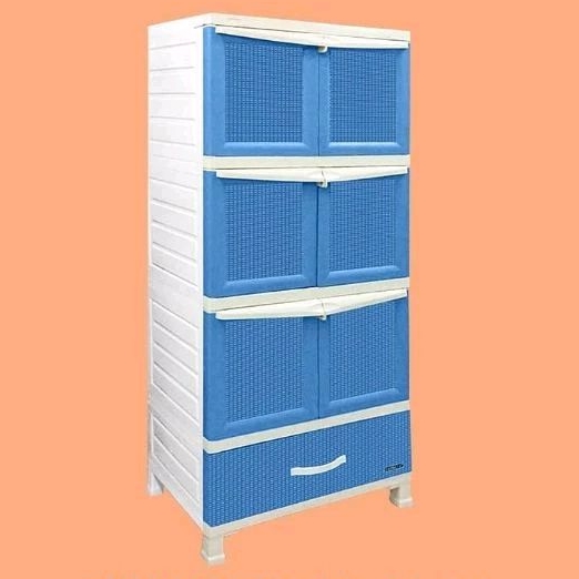 Lemari Plastik Rotan Sintetis Napolly Kekinian