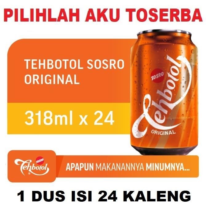 

Sosro Teh Botol Kaleng Can 318 ml 1 Dus 24pcs