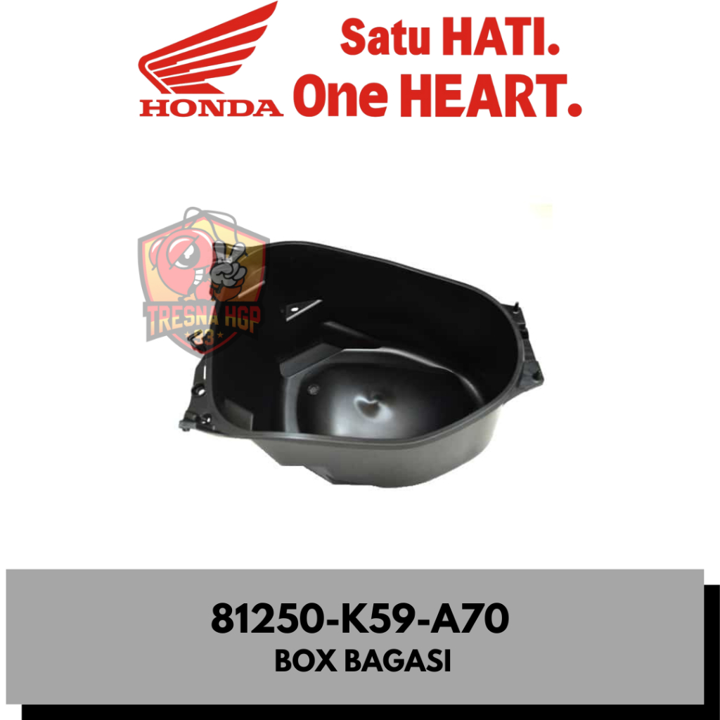 81250-K59-A70 BOX BAGASI NEW VARIO FI ESP 125 & 150 K59J ORIGINAL | BOX ASSY LUGGAGE 81250K59A70