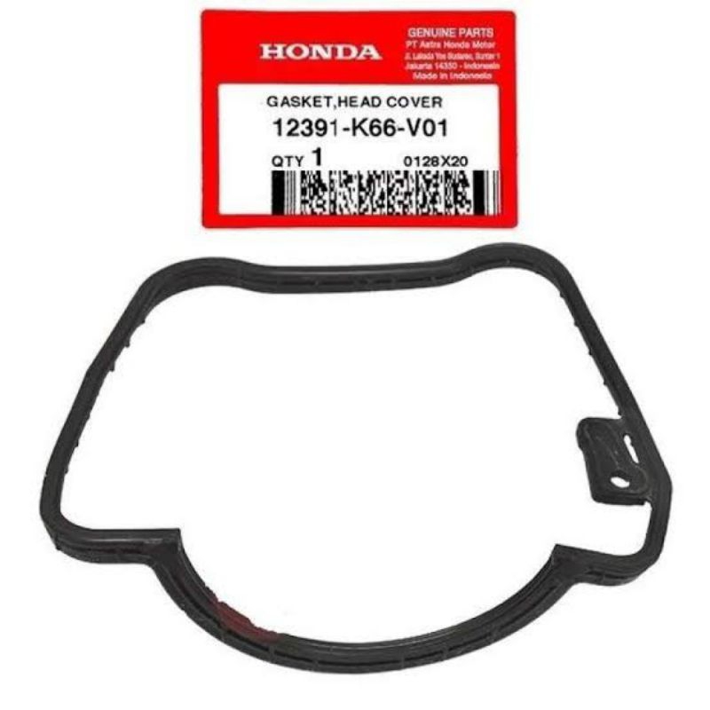 KARET TUTUP MESIN GASKET SEAL COVER HEAD  VARIO 125 LED 2018 2019 2020 12391-K66-V01 12391K66V01 ORI