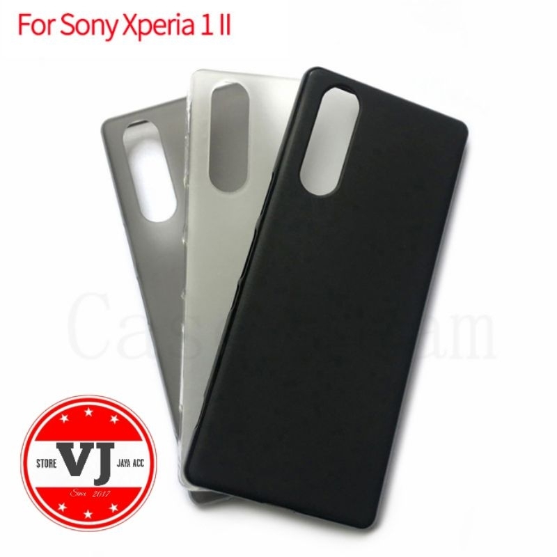 Softcase Sony Xperia 1 Mark II Case Ultra Slim Silikon Black Matte Sony Xperia 1ii Mark 2