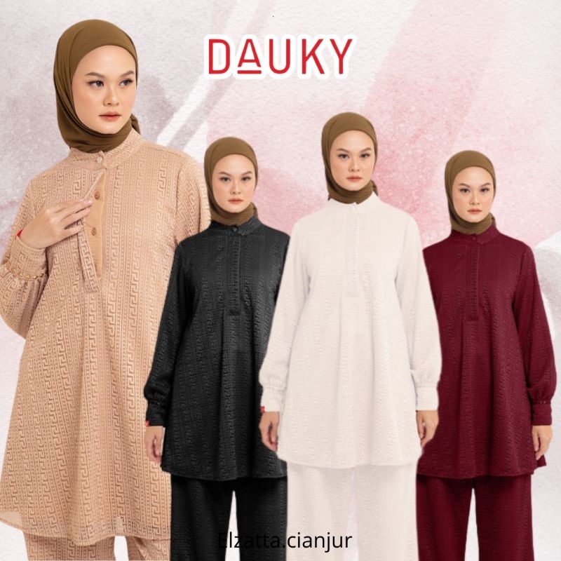 ELZATTA DAUKY TUNIK ELZATTA DAUKY TUNIC FLARE GEO BAHAN LACE DAUKY ELZATTA ATASAN ELZATTA TERBARU TU