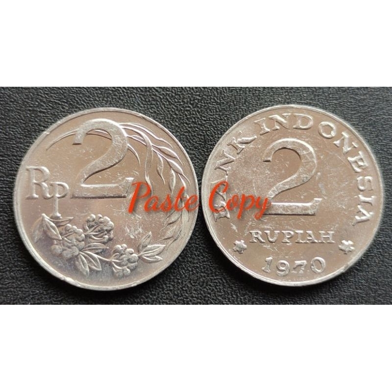 Uang Kuno Koin 2 Rupiah Tahun 1970