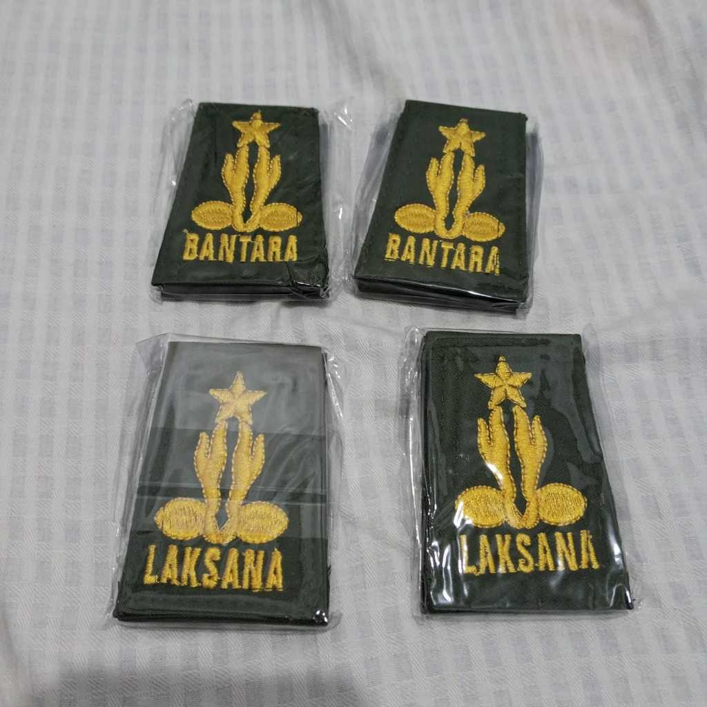 BANTARA / LAKSANA SLOP bordir sepasang drill kain Halus