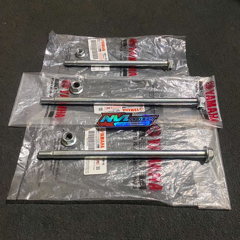 As set mur Roda depan belakang swing arm lengan ayun fiz r force 1 Original baru yamaha gunuine part