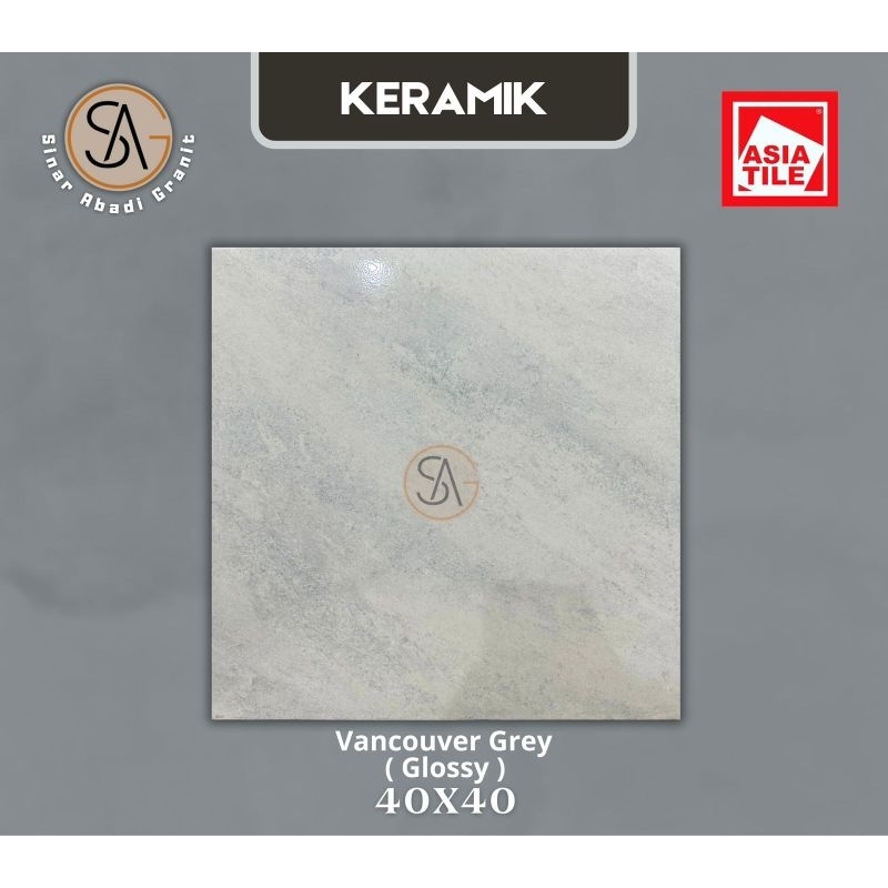 keramik 40x40 asia tile Vancouver grey